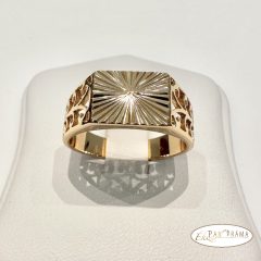 18 K Gold Filled  pecsétgyűrű, unisex - Kréta