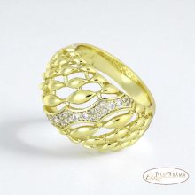14K Gold Filled  női gyűrű kristállyal - Erna
