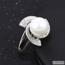 Gold Filled White gyűrű pearl