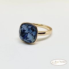   18 K Gold Filled  gyűrű swaro kristállyal - Alida sapphire