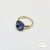 18 K Gold Filled gyűrű swaro kristállyal - Alida sapphire