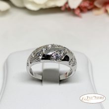 White Gold Filled  gyűrű - Clara