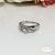 White Gold Filled kristályos  gyűrű - Sofia