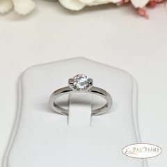 White Gold Filled kristályos  gyűrű - Amélie