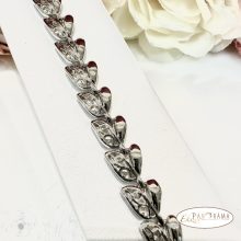 White Gold Filled karkötő - Ginevra White