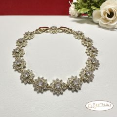 14K Gold Filled kristályos karkötő - Milla