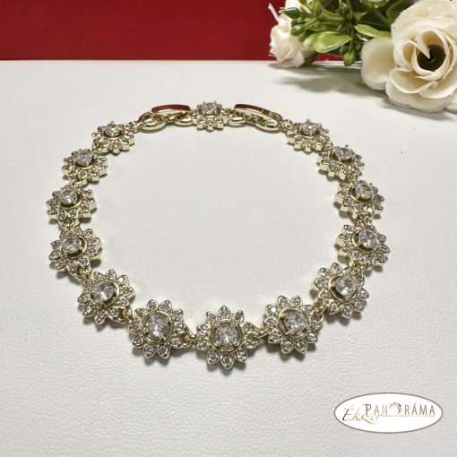 14K Gold Filled kristályos karkötő - Milla