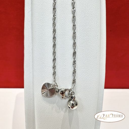 White Gold Filled Bokalánc  - Csavart