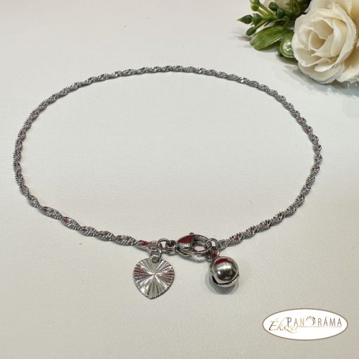 White Gold Filled Bokalánc  - Csavart