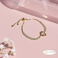 18K Gold Filled, antiallergén karkötő - Titanilla