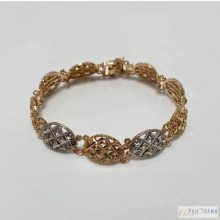  18 K Gold Filled multicolor karkötő - Édua
