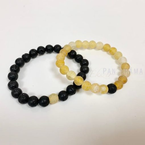 Páros Ásványkő karkötő- Donáta yellow