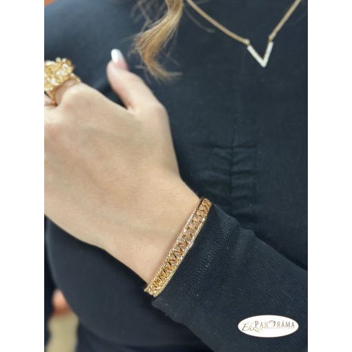 Rose Gold Filled antiallergén nyitott karperec - Antonella