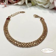 18K Gold Filled, antiallergén karkötő - Bismark 11 mm