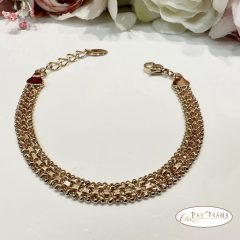 18K Gold Filled, antiallergén karkötő - Bismark 11 mm