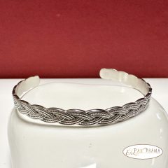White Gold Filled nyitott karperec - Anne