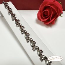 White Gold Filled karkötő - Molly white