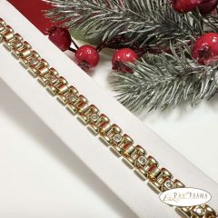   14K Gold Filled karkötő víztiszta kristály díszítéssel- Estera