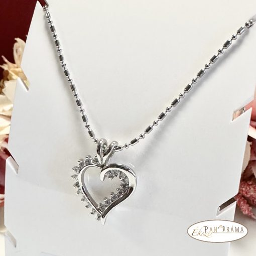 White Gold Filled nyaklánc medállal - Dolores