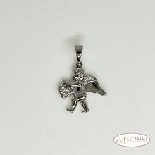  White Gold Filled Medál - Angel