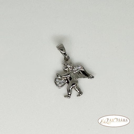  White Gold Filled Medál - Angel
