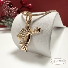 18K Gold Filled, antiallergén medálos nyaklánc  - Angel star