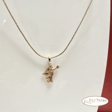 18K Gold Filled, antiallergén medálos nyaklánc  - Angel star