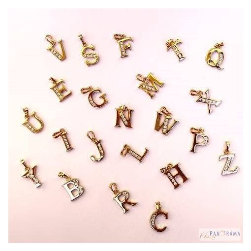  18K Gold Filled - Betűmedál VÁLASZTHATÓ