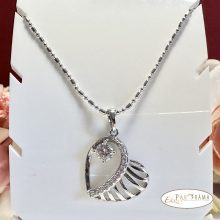 White Gold Filled nyaklánc medállal - Inés