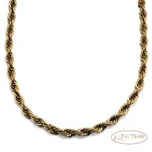 18K Gold Filled  csavart nyaklánc - Melina XL Gold 3 mm
