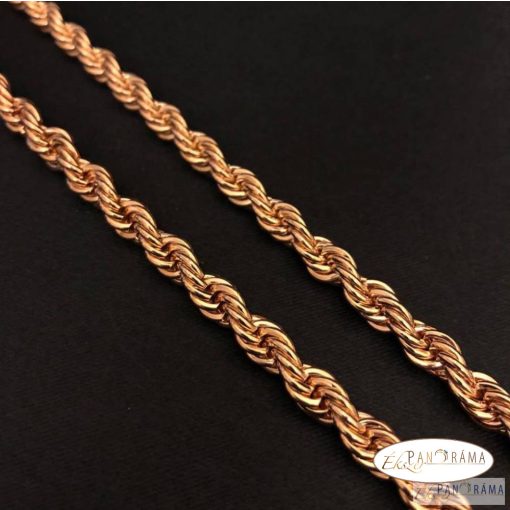 18K Gold Filled  csavart nyaklánc - Melina XL Gold 5 mm