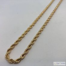 18K Gold Filled  csavart nyaklánc - Melina XL Gold 3 mm