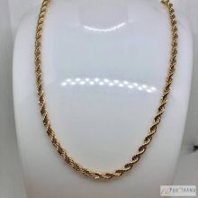 18K Gold Filled  csavart nyaklánc - Melina XL Gold 3 mm