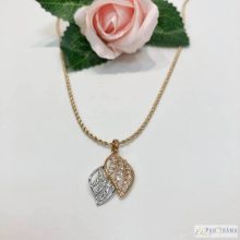  18 K Gold Filled  két színű medál- Lora