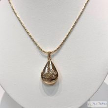  18 K Gold Filled fényképtartós Medál - Gold Rose
