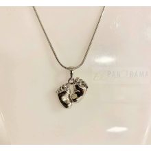 White Gold Filled  medál nyaklánccal - Prága