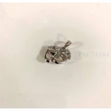 White Gold Filled  medál nyaklánccal - Prága