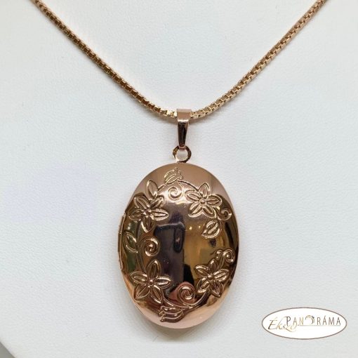Rose Gold Filled nyaklánc fényképtartós medállal - Magdolna 60