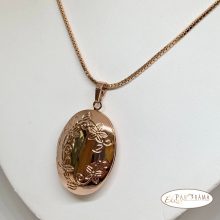 Rose Gold Filled nyaklánc fényképtartós medállal - Magdolna 60