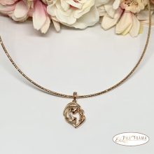 18k Gold Filled nyaklánc medállal - mom&son2