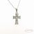   White Gold Filled, antiallergén Nyaklánc kereszt Medállal - Christhian 