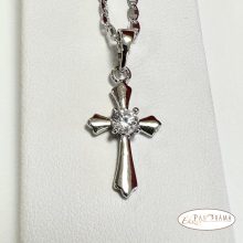  White Gold Filled Kereszt Medál - Christhan
