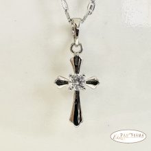  White Gold Filled Kereszt Medál - Christhan