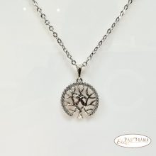 White Gold Filled nyaklánc medállal - Életfás