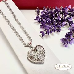  White Gold Filled szív medálos nyaklánc - Loves