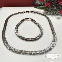  White Gold Filled szett Nyaklánc  karkötővel - Heléna