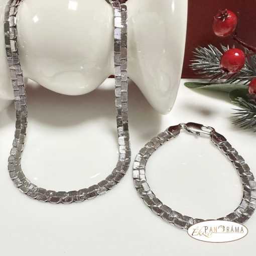  White Gold Filled szett Nyaklánc  karkötővel - Heléna