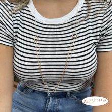 18K Gold filled hosszú nyaklánc - Stella