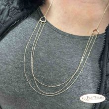 18K Gold filled hosszú nyaklánc - Stella