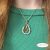 18K Gold filled medálos nyaklánc kristályokkal - Fiona green